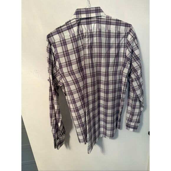 Express modern fit plaid button down shirts men’s lot of 3 medium 15-16.5” - Picture 7 of 15